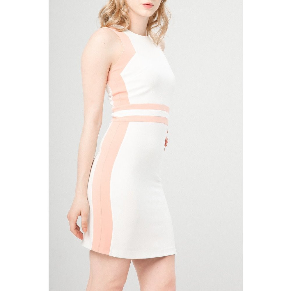 Fontana 2.0 White & Pink Sheath Dress - M - Picture 3 of 6